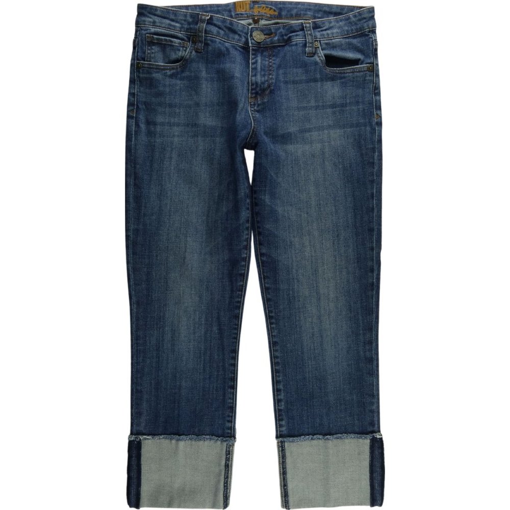 KUT From The Kloth Crop Capri Jeans 8 Stretch B574